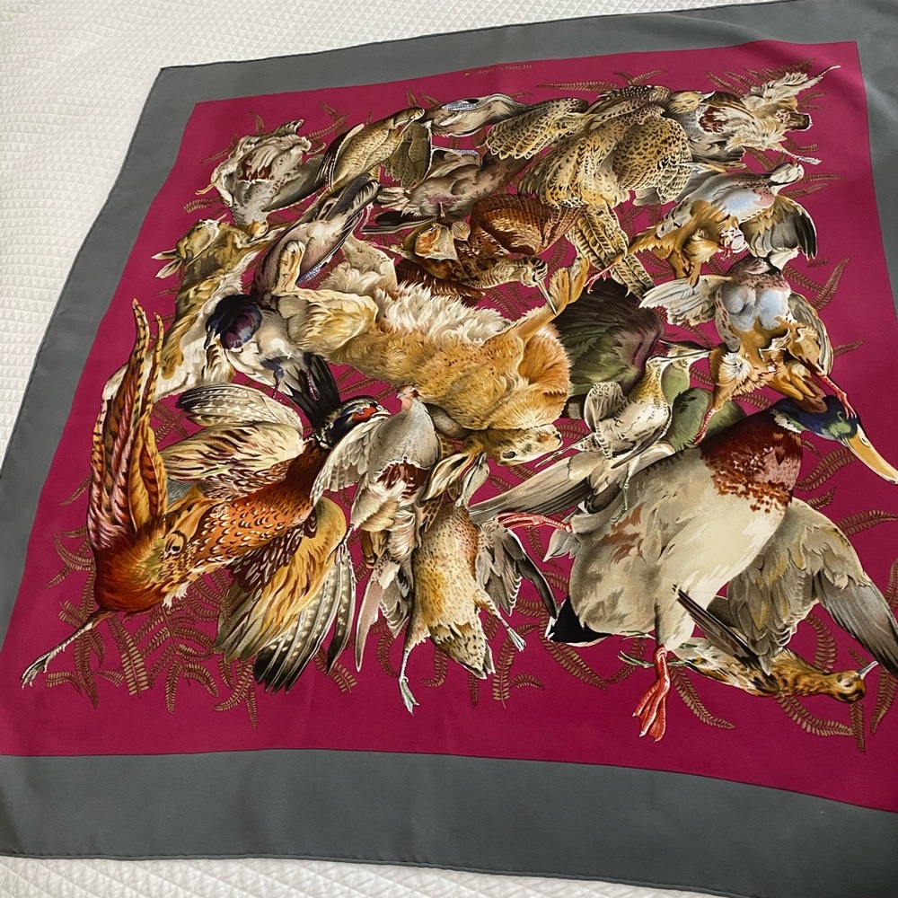 Autumnal Thanksgiving and   Iconic HERMES silk scarf